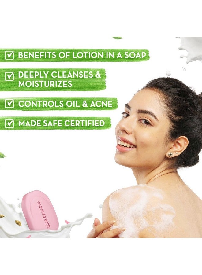 Mamaearth Mamaearth Multani Mitti Moisturizing Lotion Soap with Multani Mitti & Rose for Oil Control & Acne 125g (Pack of 4) | Benefits of Lotion in a Soap | Deeply Cleanses & Moisturizes | Grade 1 Acne Soap  - Image 3