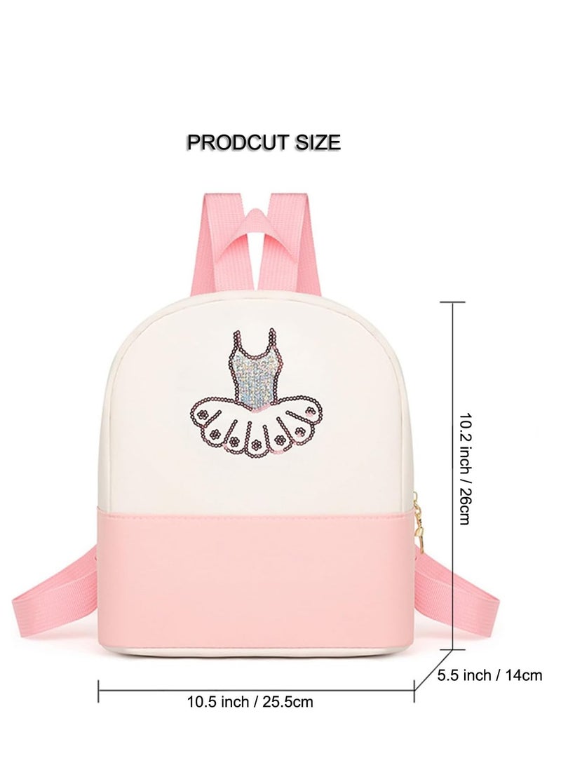 General Cute Ballet Dance Backpack,Tutu Dress Dance Bag,Personalized Ballet Dance Bag for Girls,Gymnastics Ballet Bags,ballet dance bag,Ballerina Duffle Bag (Pink)  - Image 2