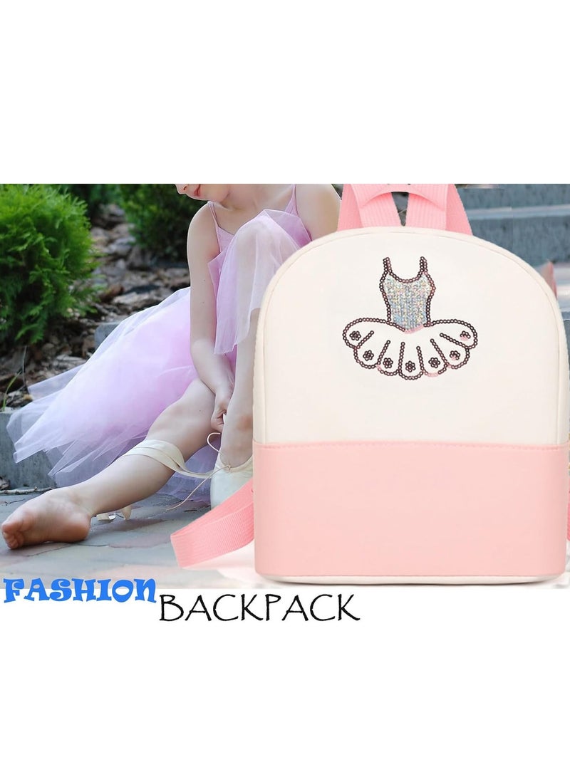 General Cute Ballet Dance Backpack,Tutu Dress Dance Bag,Personalized Ballet Dance Bag for Girls,Gymnastics Ballet Bags,ballet dance bag,Ballerina Duffle Bag (Pink)  - Image 4