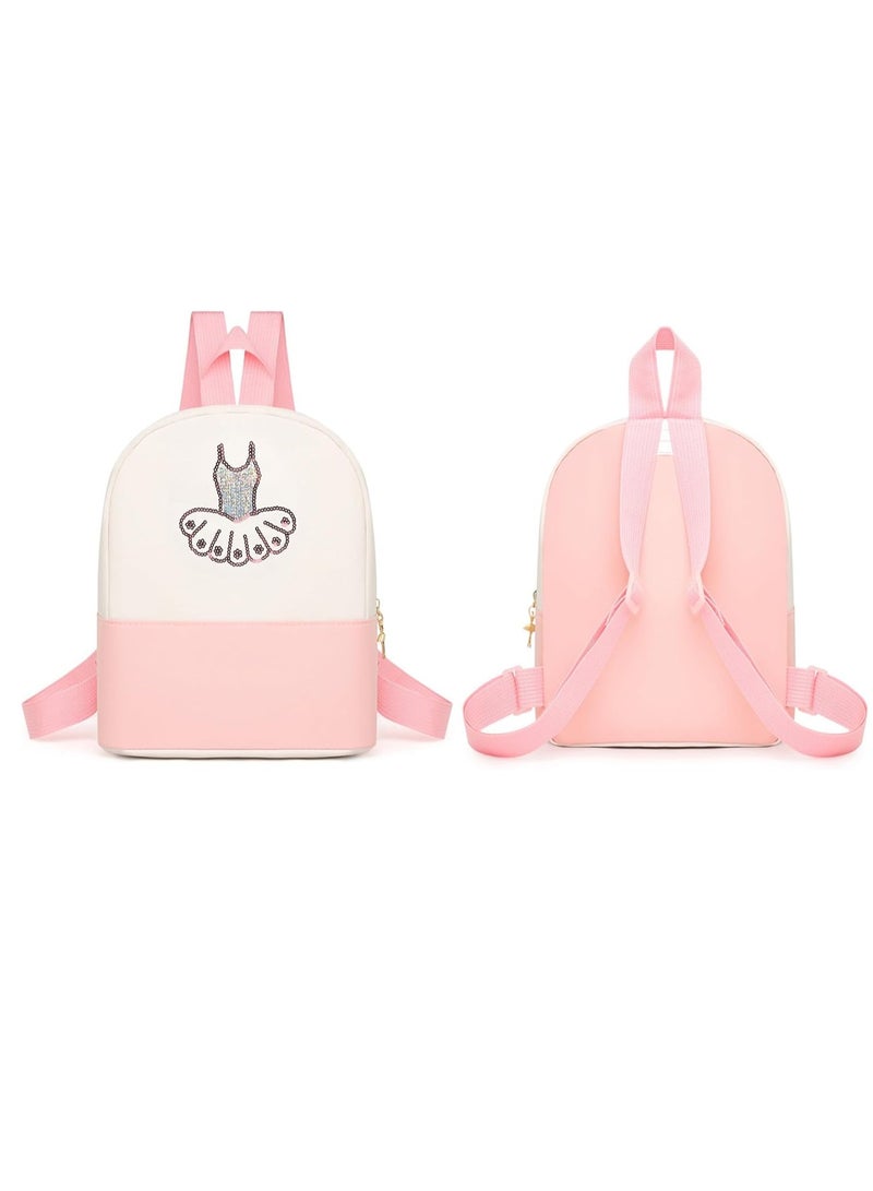 General Cute Ballet Dance Backpack,Tutu Dress Dance Bag,Personalized Ballet Dance Bag for Girls,Gymnastics Ballet Bags,ballet dance bag,Ballerina Duffle Bag (Pink)  - Image 5