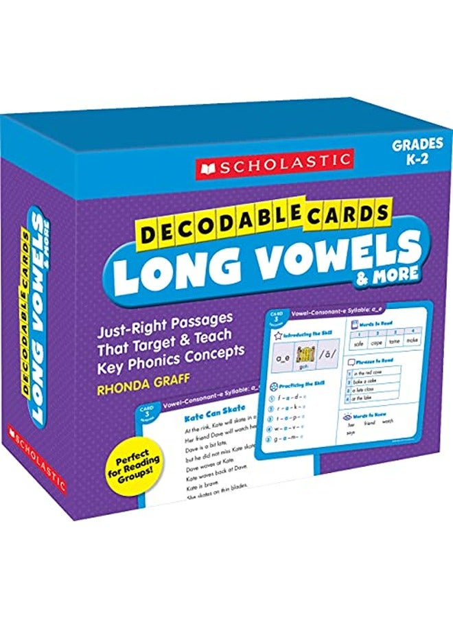 Decodable Cards Long Vowels And More 