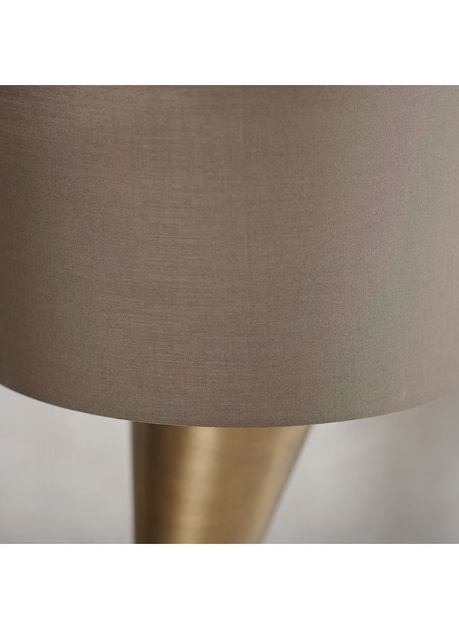 AL HUZAIFA FURNITURE Plié, Table Lamp Onyx White Marble, Brown Shade  - Image 3