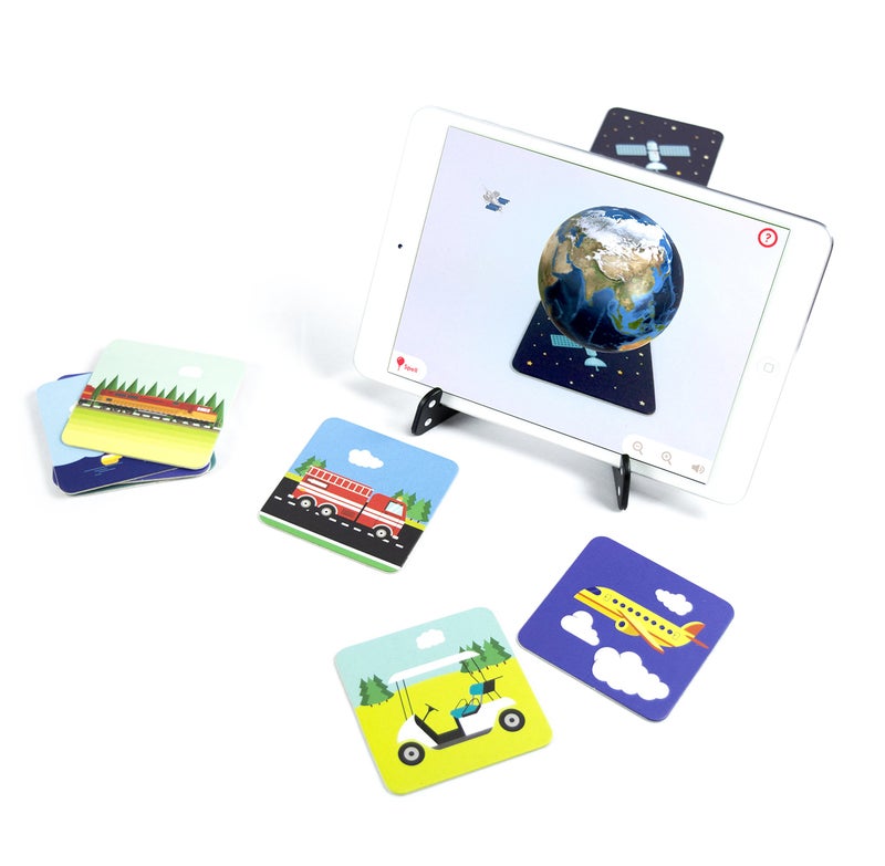 Shifu PlayShifu 60 Vehicle Flashcards for Kids - 4D Educational iOS and Android Travel Augmented Reality Based Fun Learning, Interactive Game ( 2-10 years, Blue) - Image 4