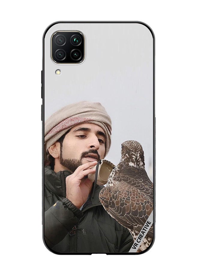 VR CREATIVE Protective Case Cover For Huawei Nova 7i/P40 Lite Sheikh Hamdan Loving His Eagle Design Multicolour  - Image 1