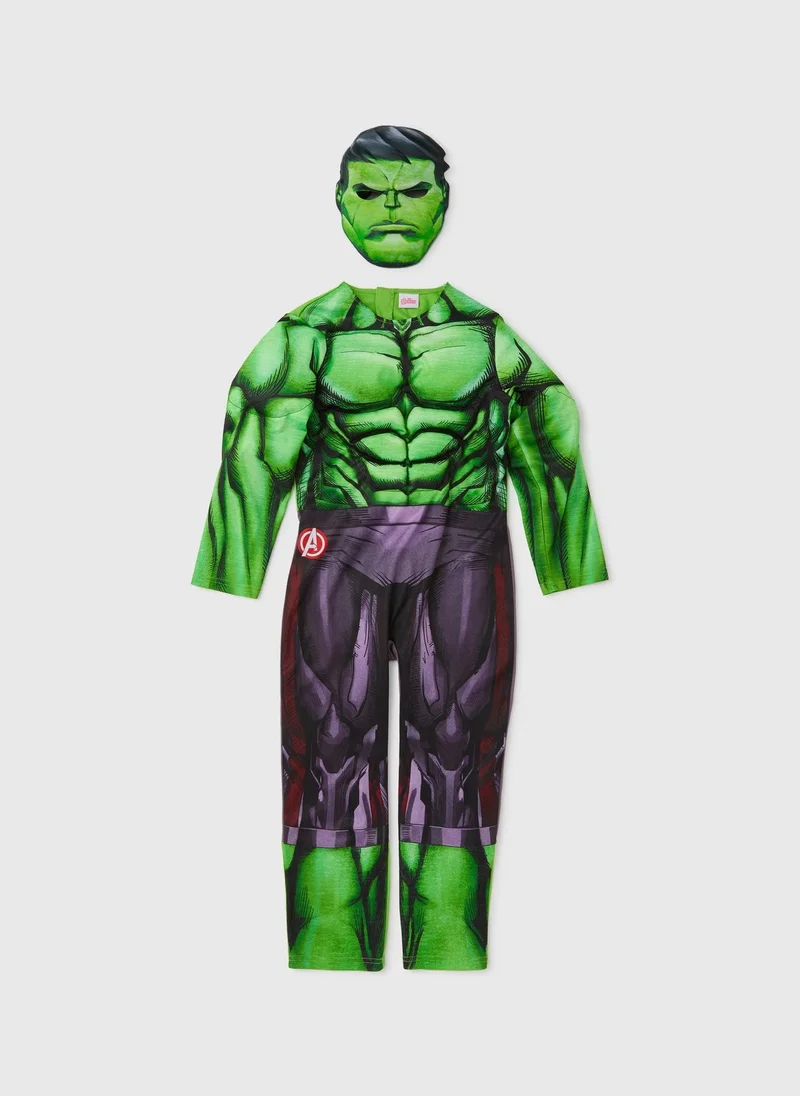 Matalan Kids Marvel Hulk Fancy Dress Costume