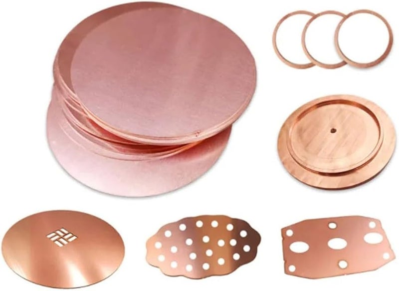 T2 Pure Copper Round Plate Disc 200mm Diameter 0 5mm Thick DIY Craft Sheet - Image 4