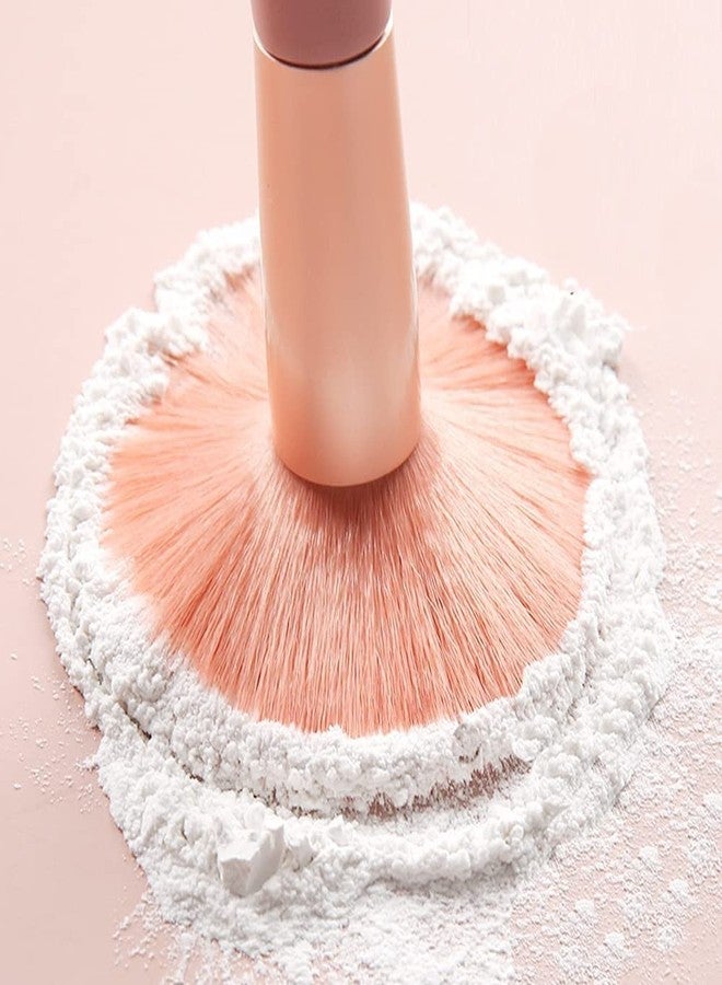 Professional Makeup Brush Set, Synthetic Bristles (8 Piece Pink Brush Set) - Image 5