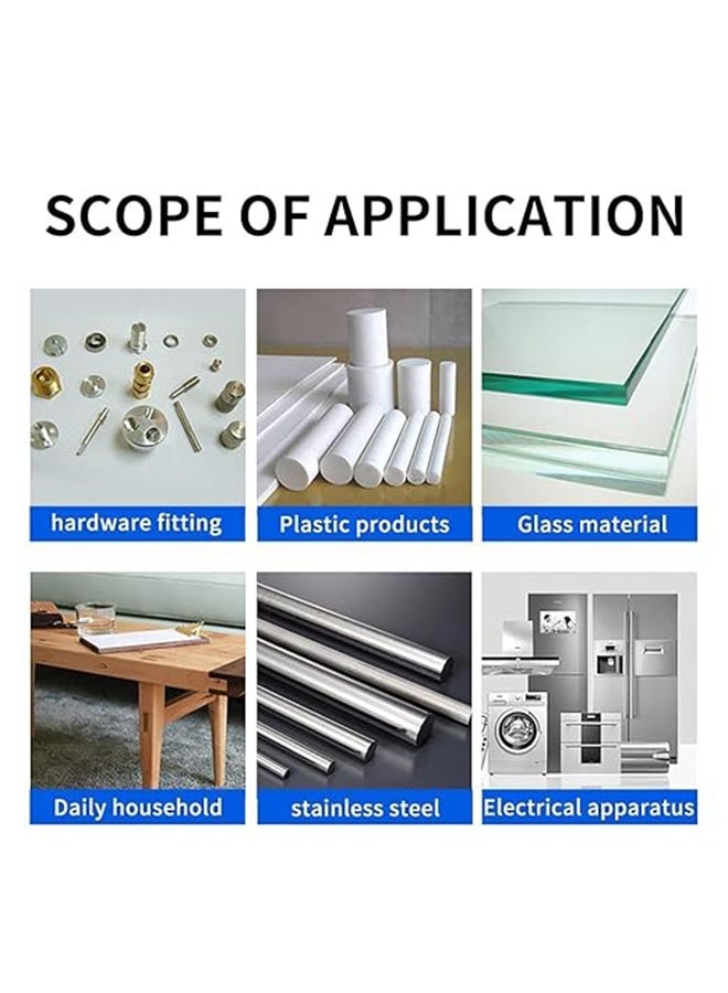 Strong Nailless Adhesive - 18g, Universal Building Wall Tile Adhesive, Waterproof and Moisture-Proof Glass Adhesive for Metal Plastic, Ceramic Glass, Wood Acrylic (3 Pieces) - Image 4
