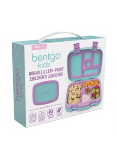 Bentgo Kids Prints Leak Proof, 5 Compartment Bento Style Kids Lunch Box, Ideal Portion Sizes For Ages 3 To 7 - Bpa Free, Dishwasher Safe, Food - Safe Materials (Mermaid Scales)  - Image 4