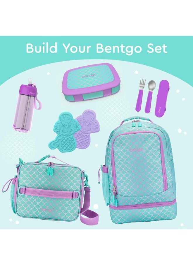 Kids Prints Leak Proof, 5 Compartment Bento Style Kids Lunch Box, Ideal Portion Sizes For Ages 3 To 7 - Bpa Free, Dishwasher Safe, Food - Safe Materials (Mermaid Scales) - pzsku/ZA6058843692EF86970B7Z/45/_/1734417292/b82d4d70-4070-4aeb-bb06-3e6a64aee702