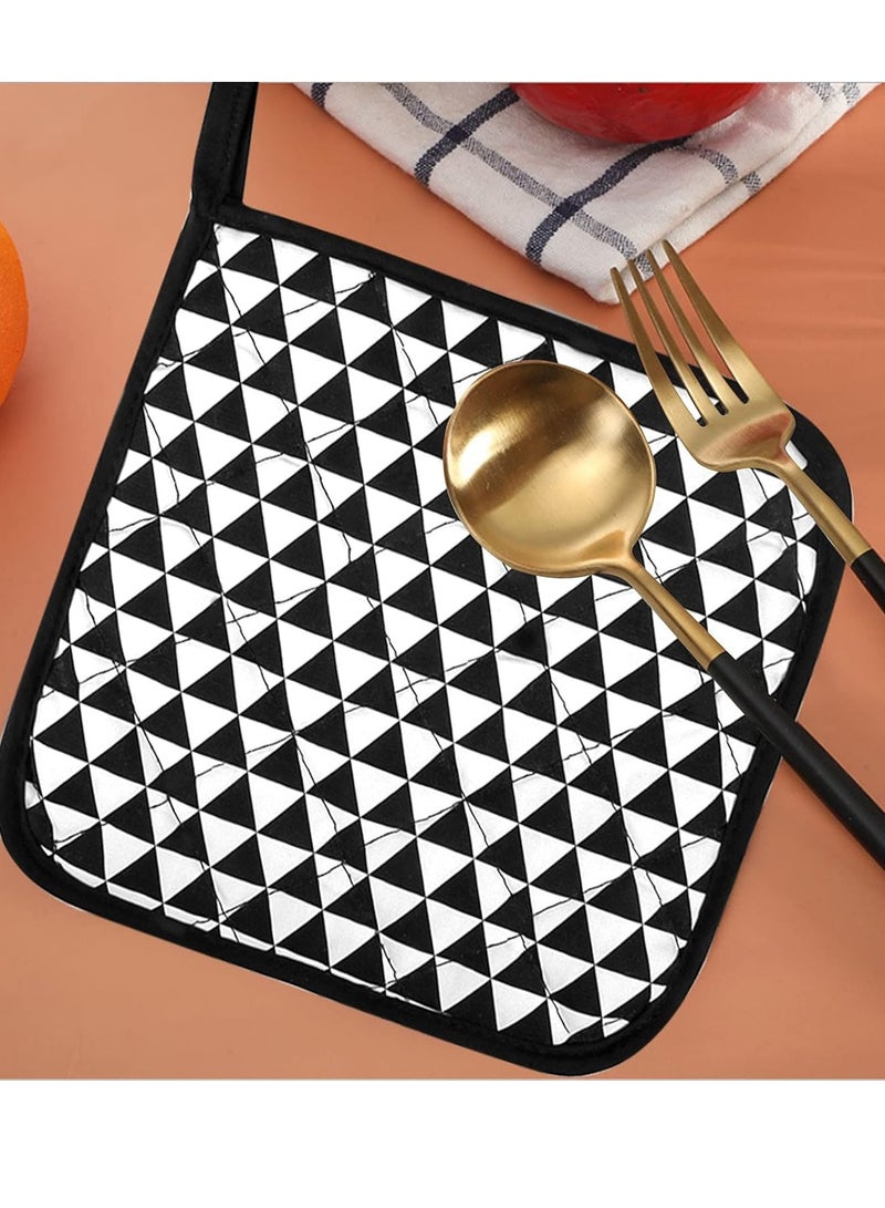 1 Heat Resistant Oven Gloves + 1 Placemat Potholder + 1 Napkin, Oven Mitts Microwave Baking Gloves Professional Oven Set for Kitchen, Cooking, BBQ, Barbeque, Grilling  - Image 4