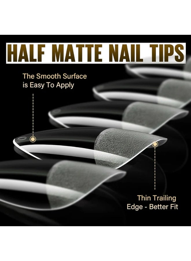 ميرا أطراف أظافر ناعمة من ميرا بروفيشنال قصيرة الشكل، 550 قطعة في العلبة - Image 2