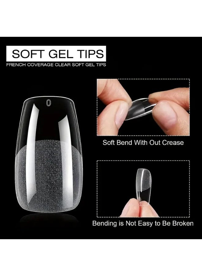 ميرا أطراف أظافر ناعمة من ميرا بروفيشنال قصيرة الشكل، 550 قطعة في العلبة - Image 5