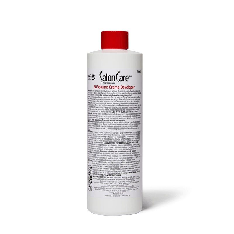 Salon Care 30 Volume Creme Developer 16 Oz - Image 2