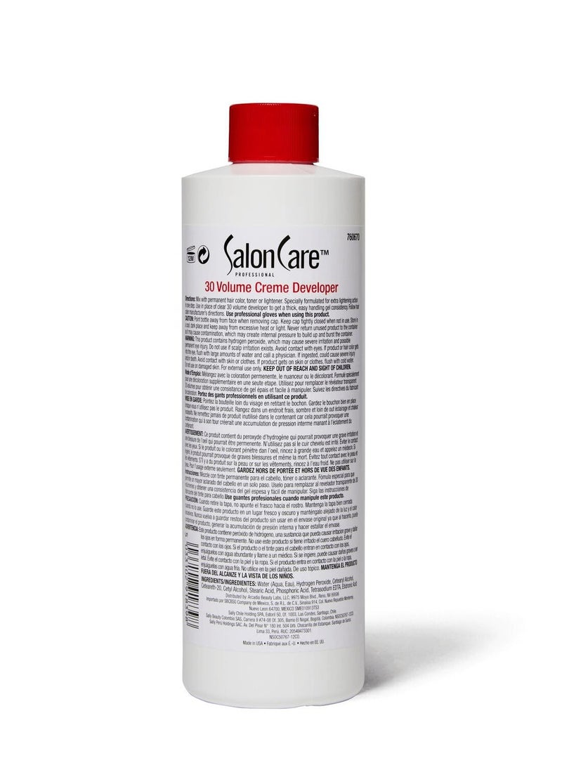 Salon Care - Salon Care 30 Volume Creme Developer 16 Oz - Image 1