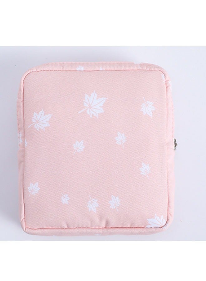 عام حقيبة فوط صحية مليئة بقلب الفتاة اللطيفة، تحتوي على جيب لحفظ فوط الحيض أو النقود. - Image 1