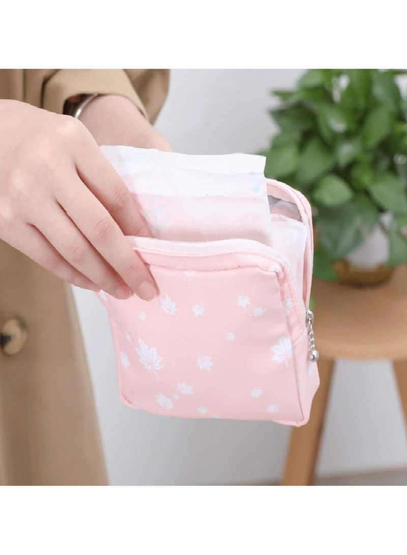 عام حقيبة فوط صحية مليئة بقلب الفتاة اللطيفة، تحتوي على جيب لحفظ فوط الحيض أو النقود. - Image 2