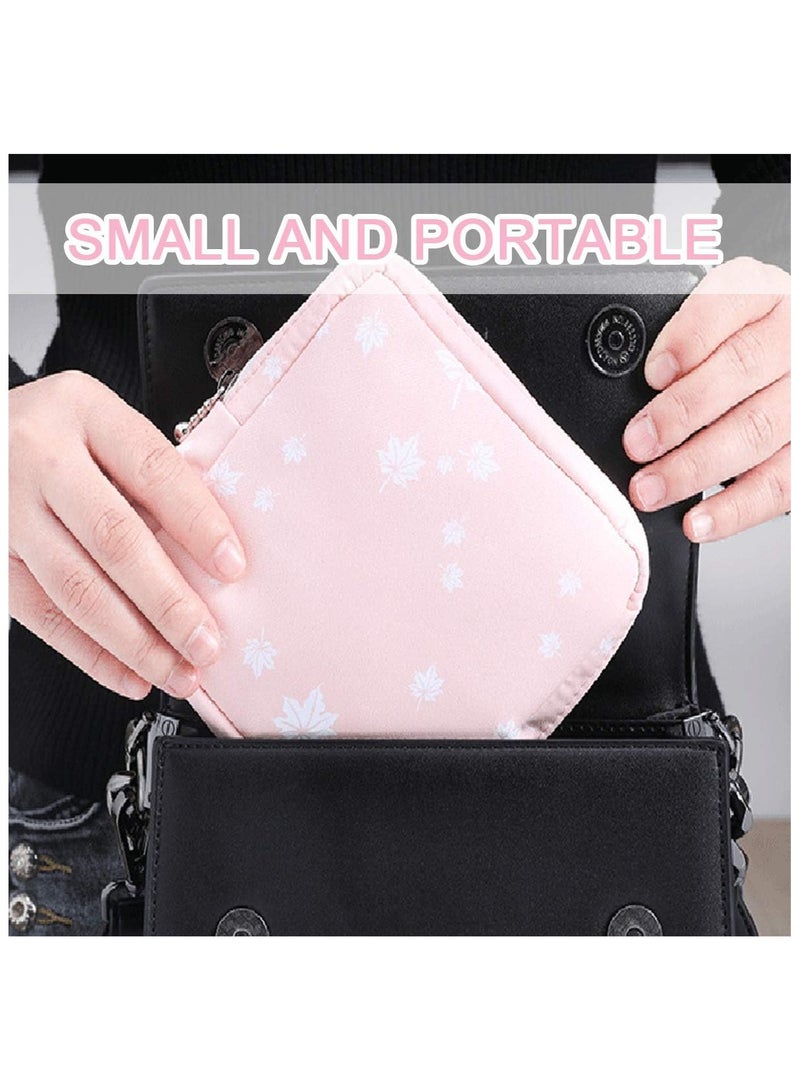 عام حقيبة فوط صحية مليئة بقلب الفتاة اللطيفة، تحتوي على جيب لحفظ فوط الحيض أو النقود. - Image 5