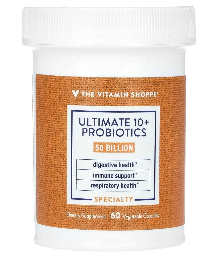 The Vitamin Shoppe Ultimate 10+ Probiotics 50 Billion CFU 60 Vegetable Capsules