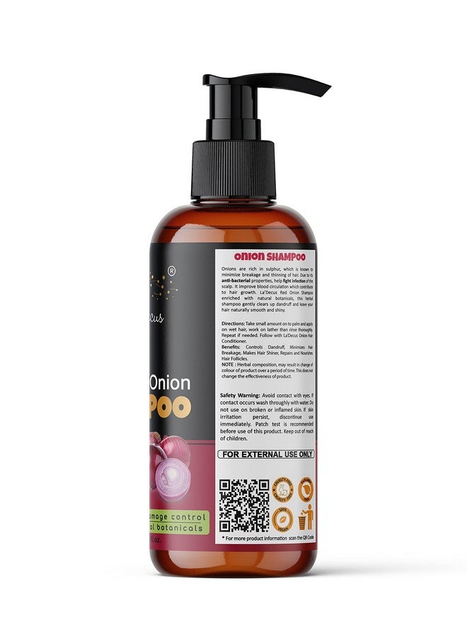 La' Decus INDIA - La’ Decus® India Onion Hair Care Kit With Onion Black Seed Hair Oil + Conditioner + Shampoo For Hair Growth With Anti Dandruff And Damage Control Properties Combo Kit Pack Of 600 Ml - Image 1