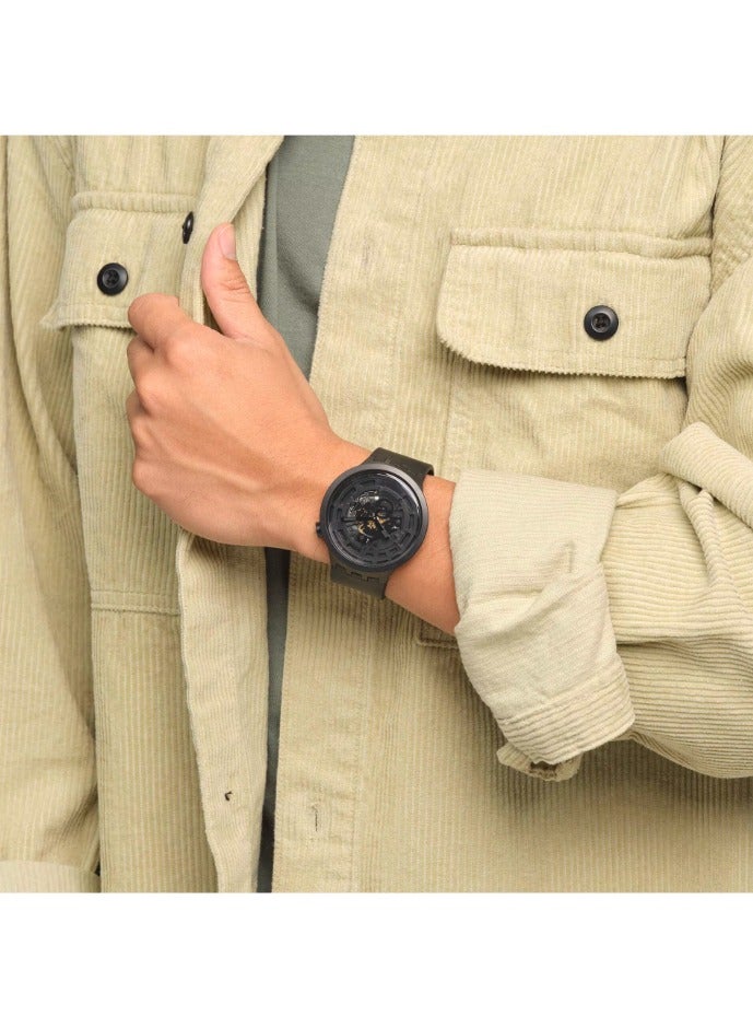 Swatch Rubber Chronograph  Watch SB03B100 - Image 4