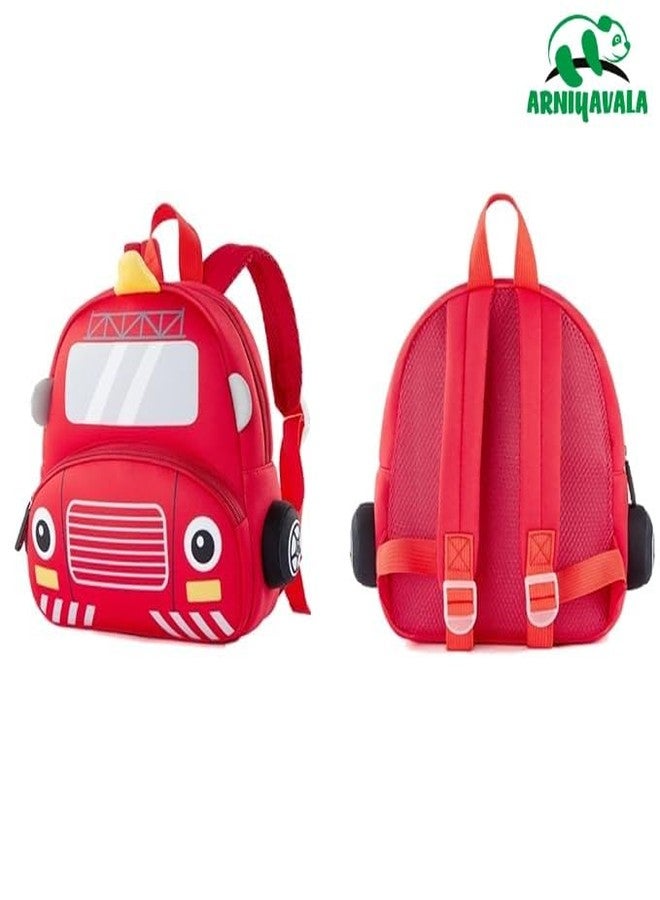 ARNIYAVALA 12" Cute Car Face Backpack for Kids Girls Boys Toddler Backpack Preschool Nursery Travel Bag - Mini Size - Image 5