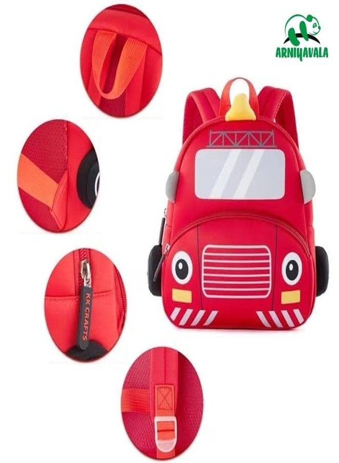 ARNIYAVALA 12" Cute Car Face Backpack for Kids Girls Boys Toddler Backpack Preschool Nursery Travel Bag - Mini Size - Image 3