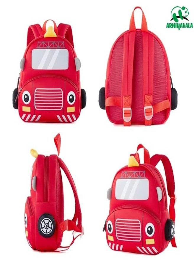 ARNIYAVALA 12" Cute Car Face Backpack for Kids Girls Boys Toddler Backpack Preschool Nursery Travel Bag - Mini Size - Image 4