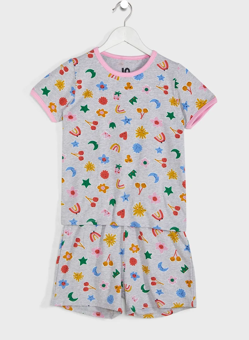 Cotton On Kids Printed T-Shirt + Shorts Set
