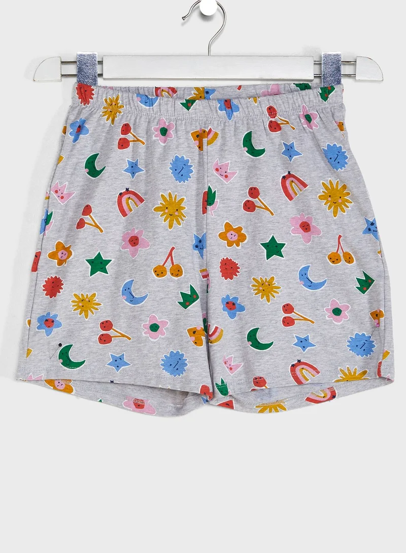 Cotton On Kids Printed T-Shirt + Shorts Set
