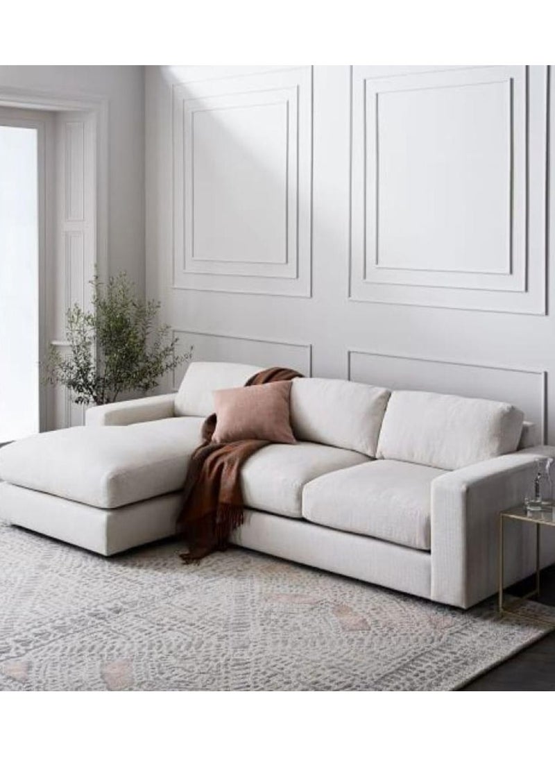 Other Manufacturer 2-piece linen corner sofa, size 250 x 170 cm, depth 90 cm - Image 1