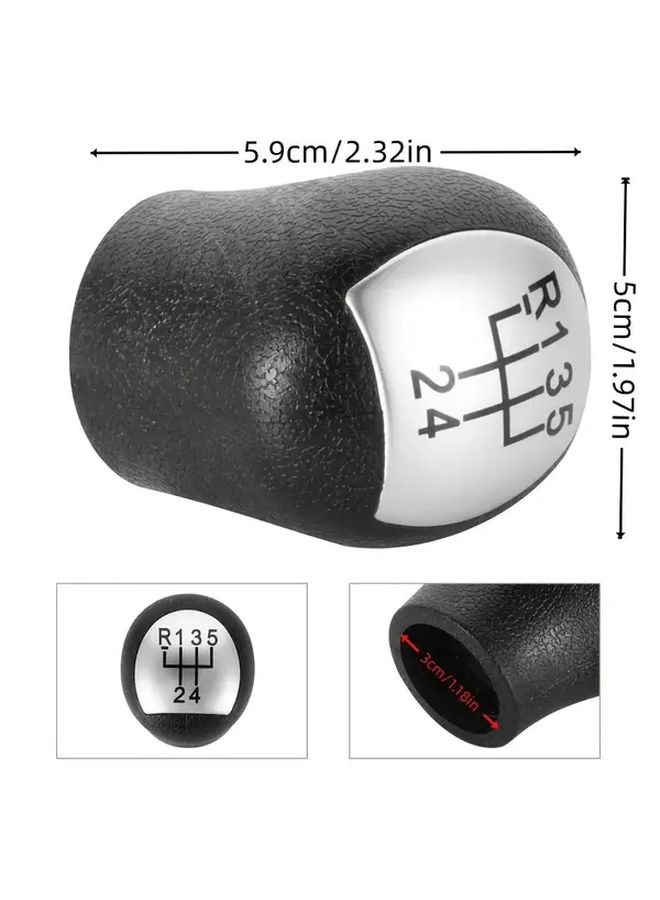 Silver Gear Shift Knob For Renault Twingo Scenic Megane Laguna Kangoo Logan Clio - Image 2