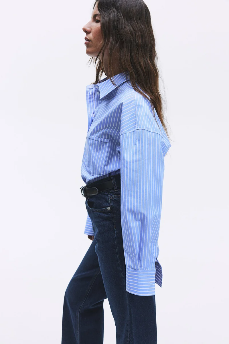 اتش اند ام Loose-fit cotton shirt
