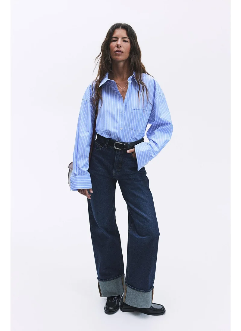 اتش اند ام Loose-fit cotton shirt