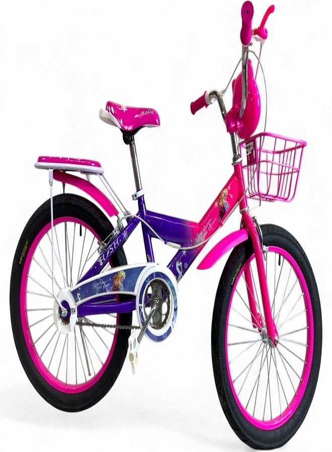 فلاش دراجة اطفال بناتي فيها اصوات وانوار من فلاش - لون فوشيا - مقاس 20 من 8 سنوات ل12 سنوات - الوكيل الرسمية في مصر المنتج GTG TOYS - Image 3