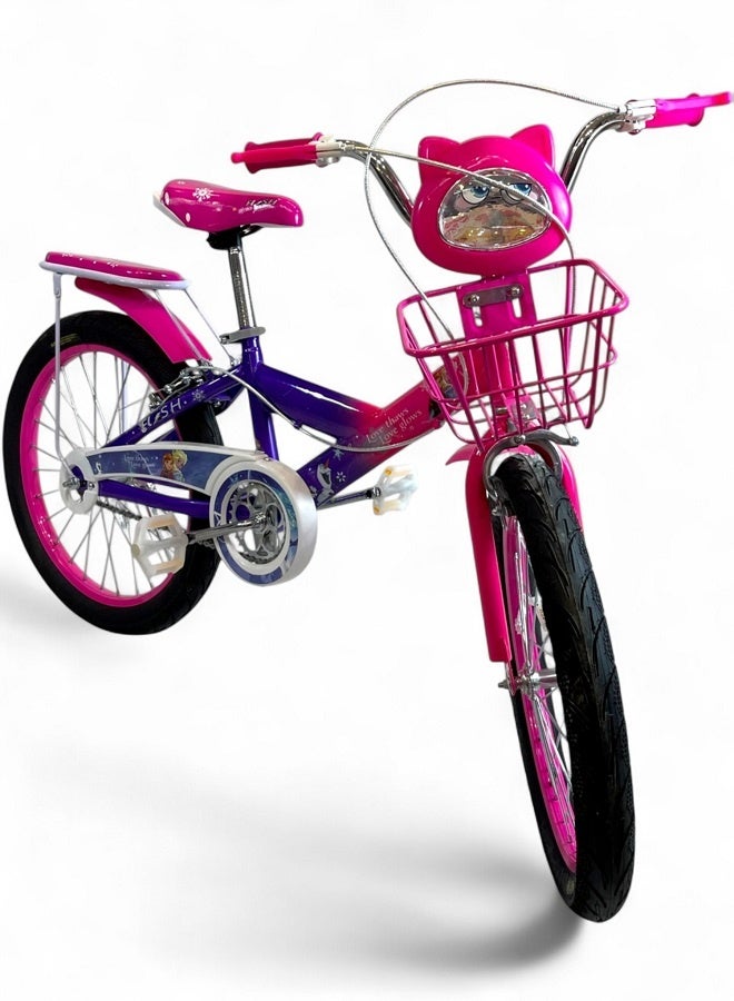فلاش دراجة اطفال بناتي فيها اصوات وانوار من فلاش - لون فوشيا - مقاس 20 من 8 سنوات ل12 سنوات - الوكيل الرسمية في مصر المنتج GTG TOYS - Image 1