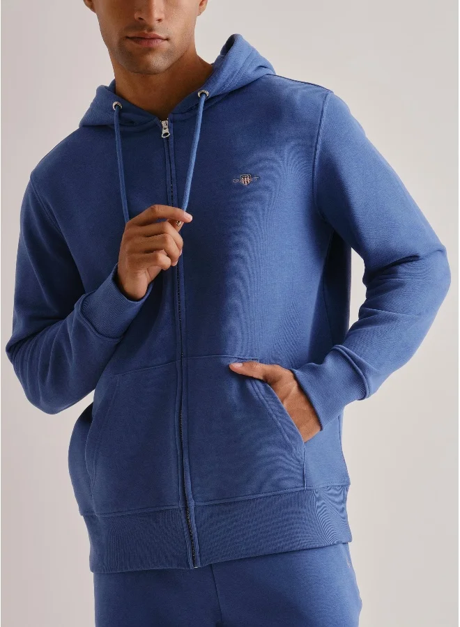 غانت Gant Regular Fit Shield Full Zip Hoodie