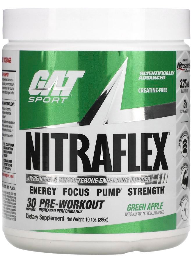 GAT Sport NITRAFLEX Green Apple 10.1 oz (285 g) - Image 1