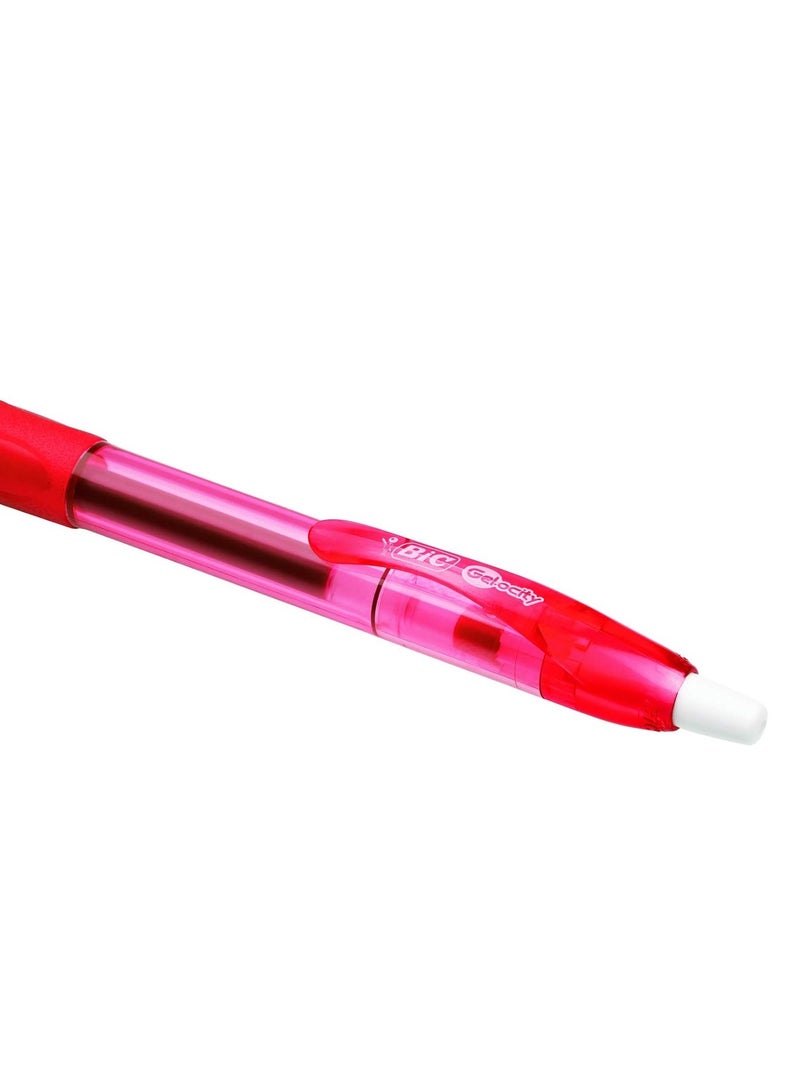 Bic 12-Piece Gelocity Gel Ink Pen 0.7mm Tip Red Ink - Image 3