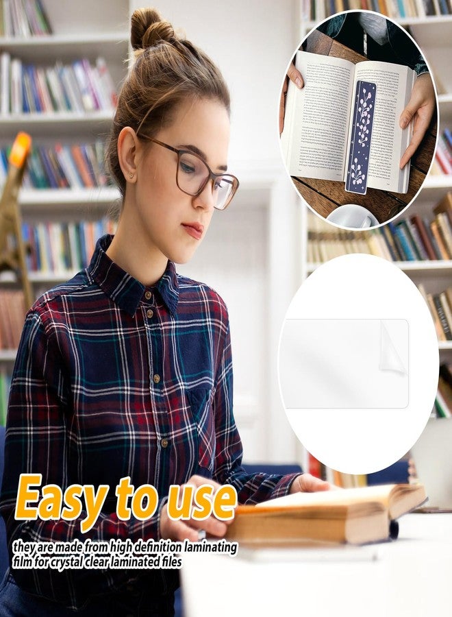 XIHIRCD عبوة من 50 ظرفًا لتغليف الكتب، مقاس 21 × 5 سم، أكياس شفافة لتغليف الكتب، سمك 0.12 مم، أكياس بلاستيكية حرارية لتغليف الكتب لمحبي الكتب ومحبي الطبيعة. - Image 3