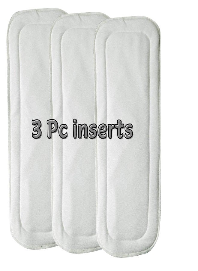 Tip 'n' Top Reusable Cloth Diapers Pack of 6, Leakage Proof with Absorbent Inserts-Freesize, Rash Free, Washable Diapers for Babies Boys and Girls 0-3 Years- 3 diapers + 3 inserts - Image 4
