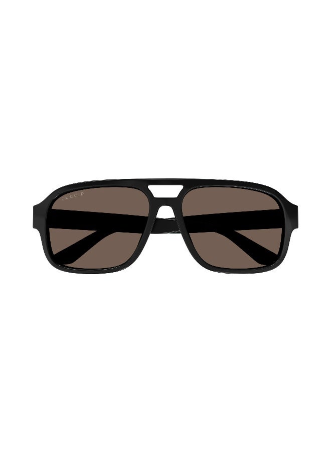 GUCCI GG1342S 002 Men's Full Rim Pilot Sunglasses - Image 2