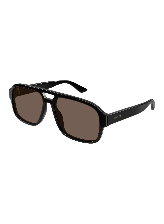 GUCCI GG1342S 002 Men's Full Rim Pilot Sunglasses - Image 1
