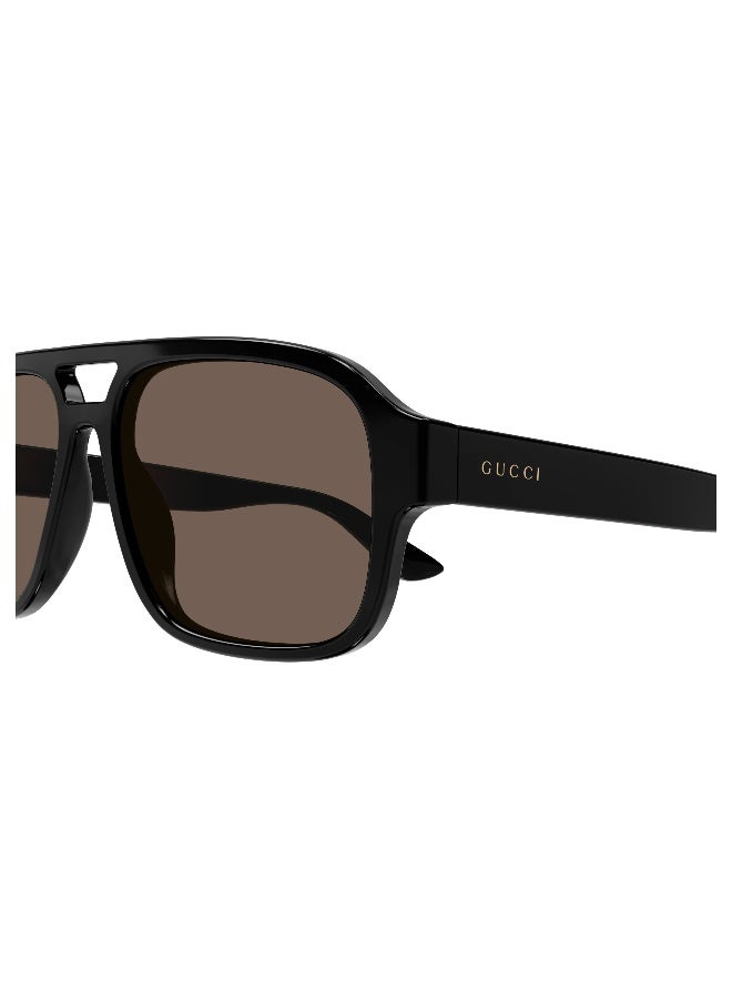 GUCCI GG1342S 002 Men's Full Rim Pilot Sunglasses - Image 3