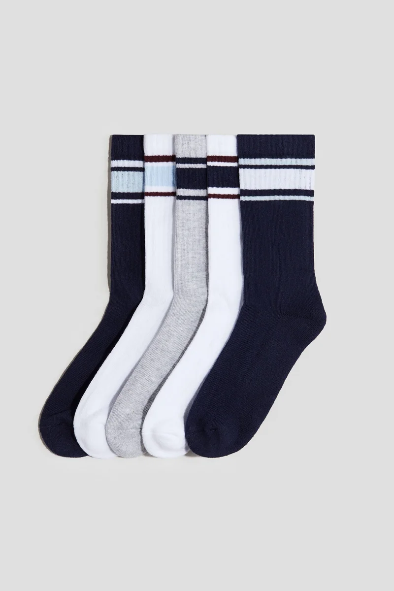 H&M 5-pack ribbed socks