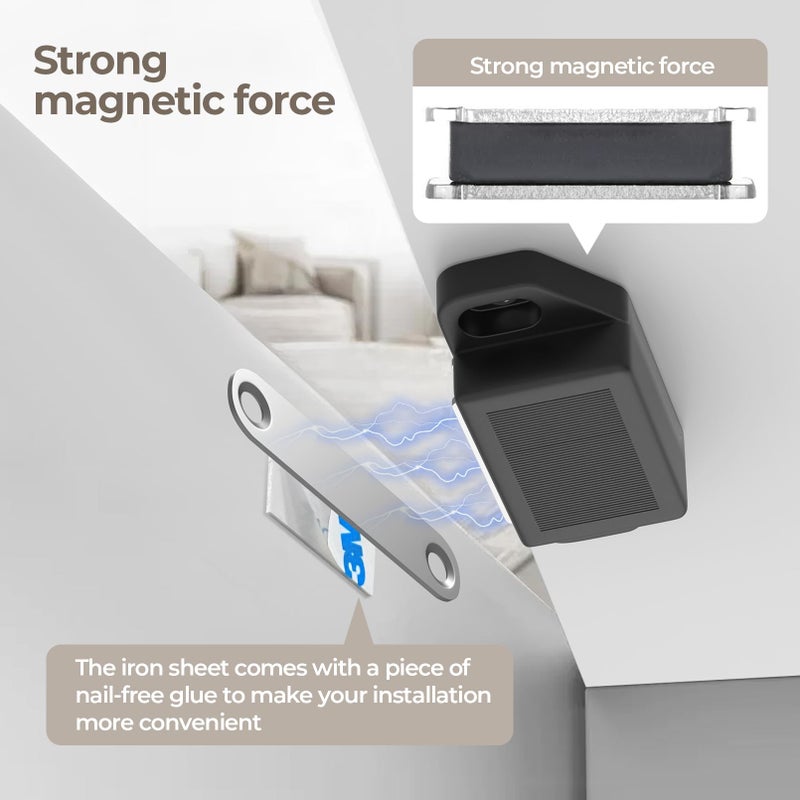 Tonitrui Cabinet Magnetic Catch Door Latch 30LB for Kitchen Drawer Magnets to Stay Closed Magnetic Catch Closet for Drawerï¼ˆBlack 12 Packï¼‰ - Image 3