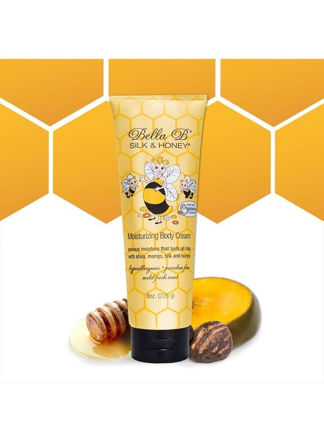 BELLA B Silk & Honey 8 oz - Pregnancy Safe Moisturizing Lotion - Made with Natural Ingredients - Use Twice Daily for Moist, Soft Skin - Image 1