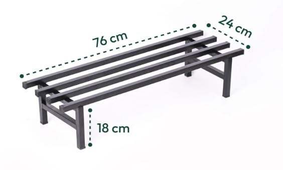 URBANMAALI Elevate Square Rectangular Pipe 30 inches Plant Stand | Heavy Duty Metal Stand for Balcony and outdoor / Indoor Use (Black) (Set of 2) - Image 3