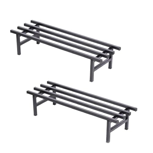 URBANMAALI Elevate Square Rectangular Pipe 30 inches Plant Stand | Heavy Duty Metal Stand for Balcony and outdoor / Indoor Use (Black) (Set of 2) - Image 5