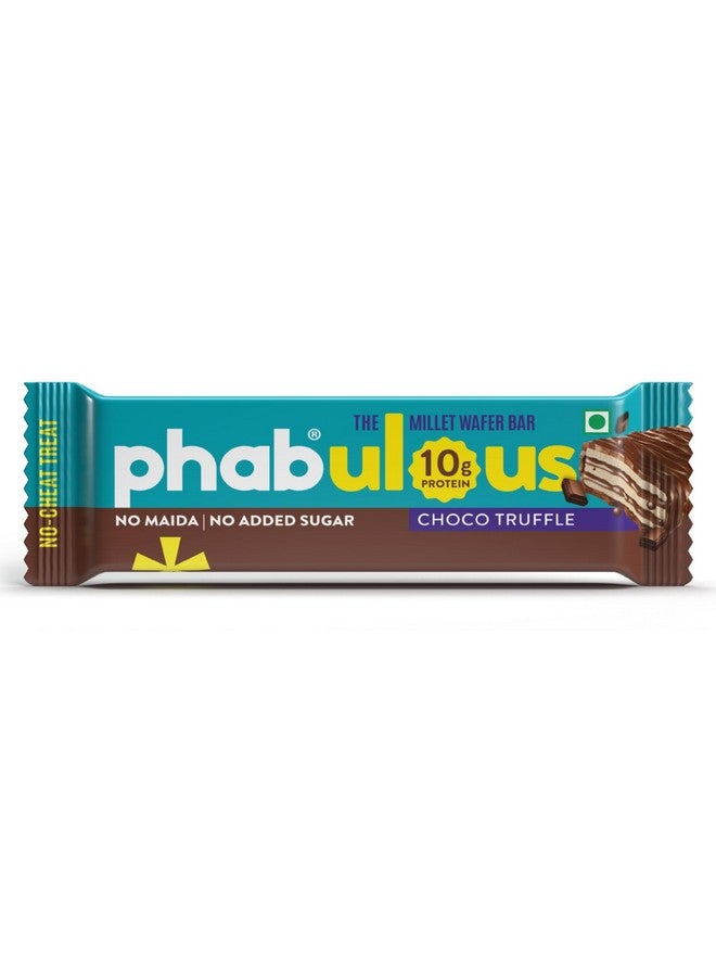 Phab Millet Wafers - Choco Truffle | 10g Protein | 0 Sugar, No Maida, No Preservatives, No Trans Fat | Millet Goodness (Bajra) | Gluten-Free Healthy Snack | Desk-to-Gym Snack | Pack of 10 - Image 2